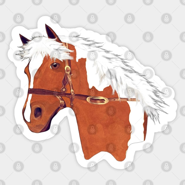 Horse Lovers Palomino Sticker by KC Morcom aka KCM Gems n Bling aka KCM Inspirations